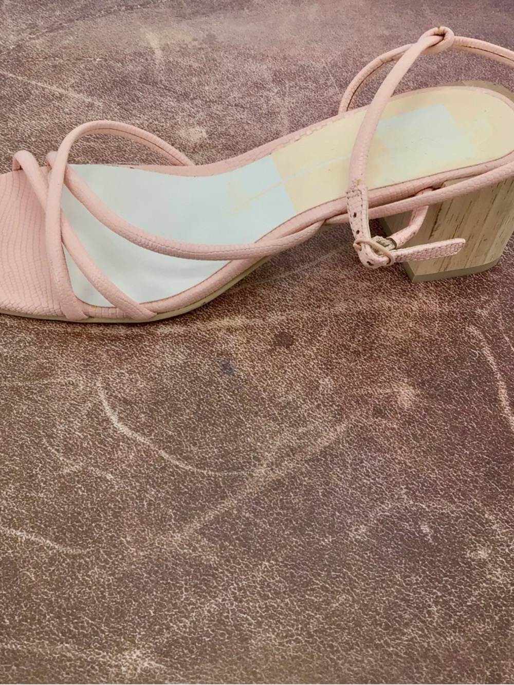 Dolce Vita Women's Light Pink Zayla Heeled Strappy Block Sandal Size 8 - Picture 7 of 12